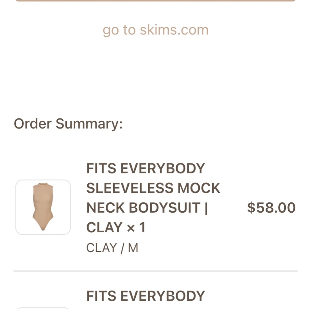 new skims fits everybody mock neck bodysuit